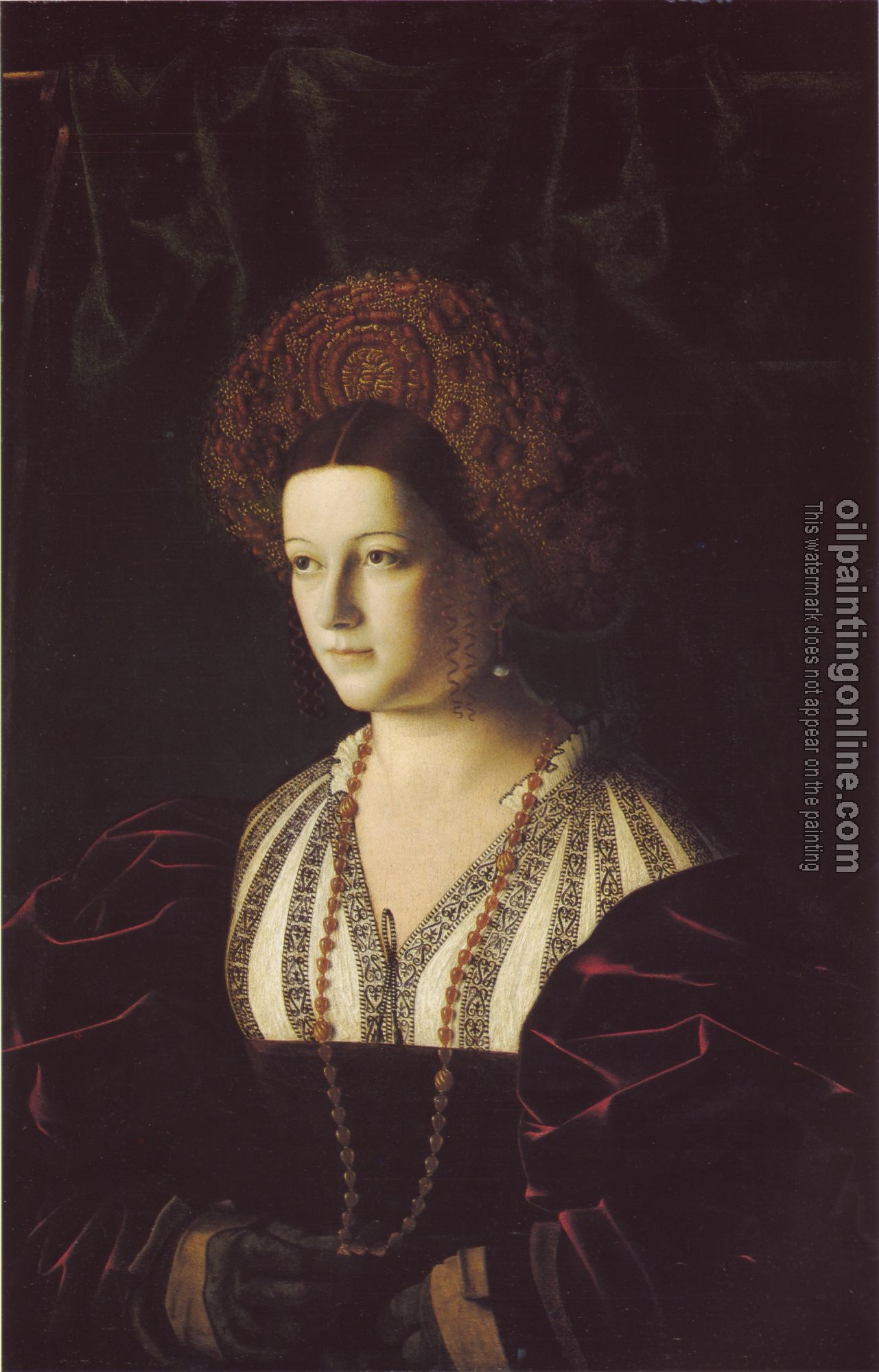 Bartolomeo Veneto - Ritratto Di Gentildonna